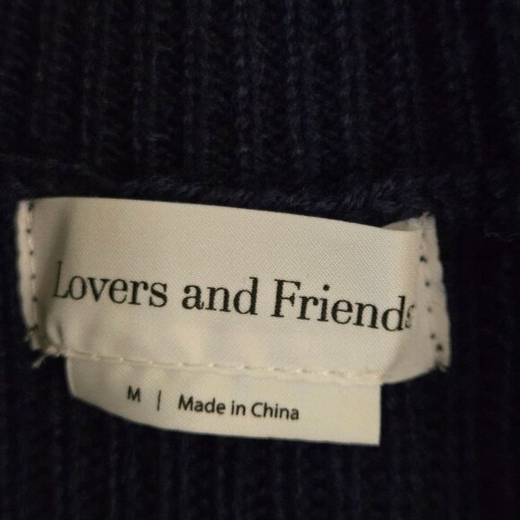 Lovers & Friends Keeney Dress Mech Purposefully Distressed Cowl Neck Wool Size M - Picture 6 of 7